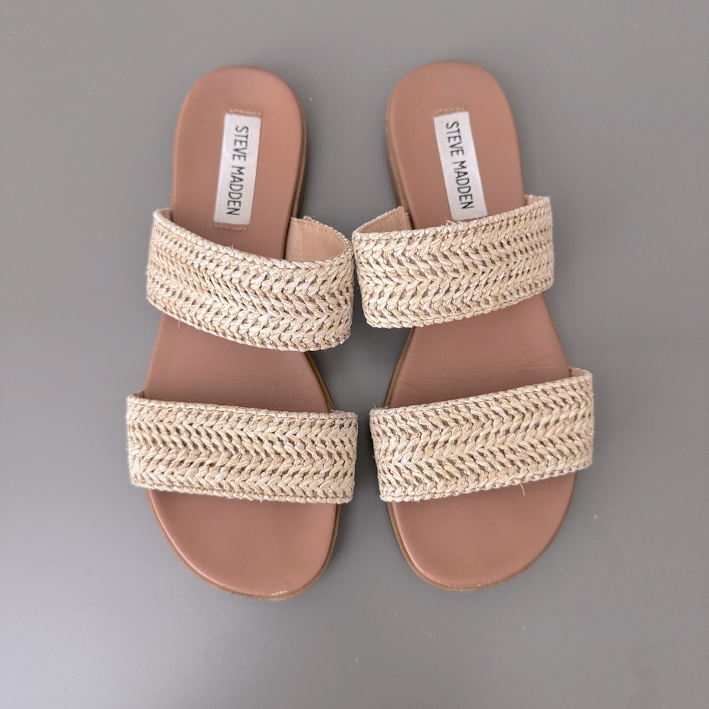 STEVE MADDEN Dual Strap Sandals - Picture 2 of 7
